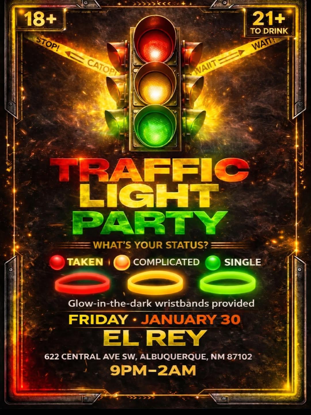Traffic Light Party Flyer