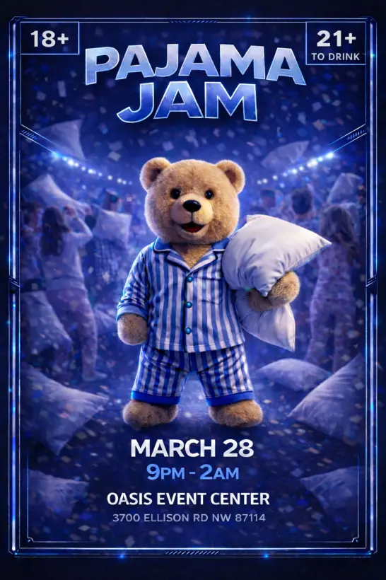 LUCID PAJAMA JAM Flyer